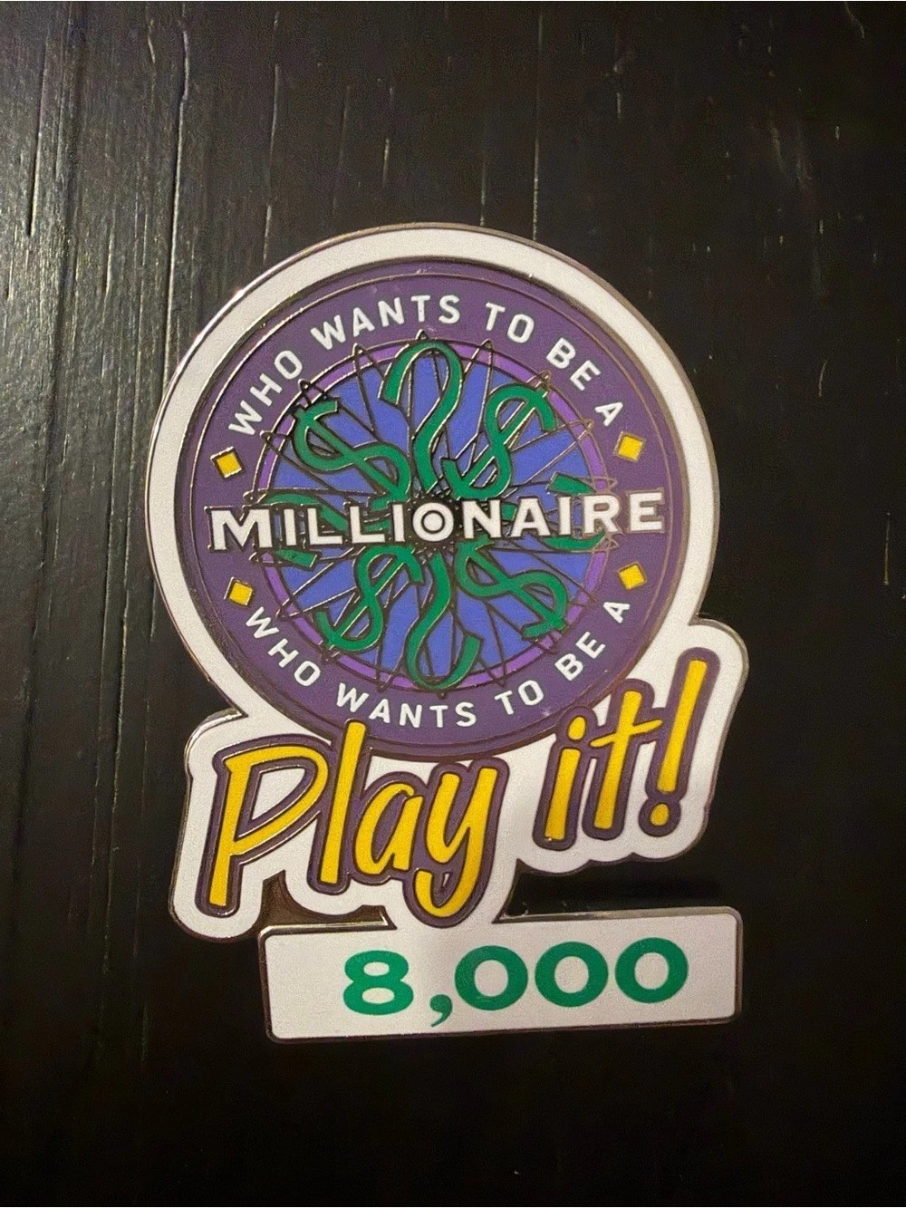 Disney Who Wants to Be a Millionaire: Play It! 8,000 Points Pin MGM Studios